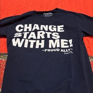 Navy Blue Short Sleeve Tee